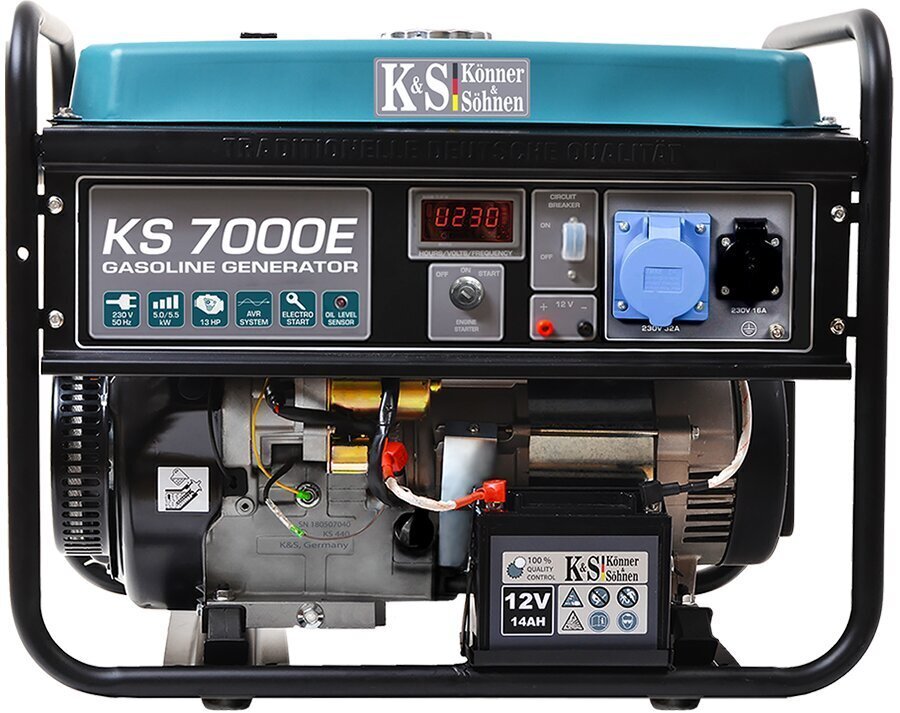 Bensiinigeneraator KS7000E hind ja info | Generaatorid | kaup24.ee