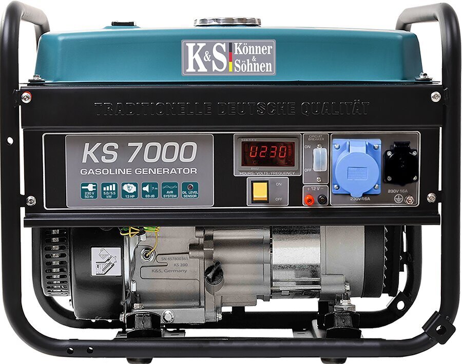 Bensiinigeneraator KS7000 KS7000 hind ja info | Generaatorid | kaup24.ee
