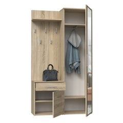 Комплект мебели для прихожей Duo, цвет дуба цена и информация | Комплекты в прихожую | kaup24.ee
