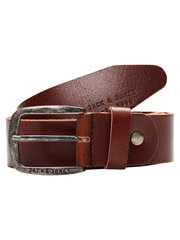 Ремень мужской Jack & Jones Jacpaul Leather Belt 12111286 цена и информация | Мужские ремни | kaup24.ee