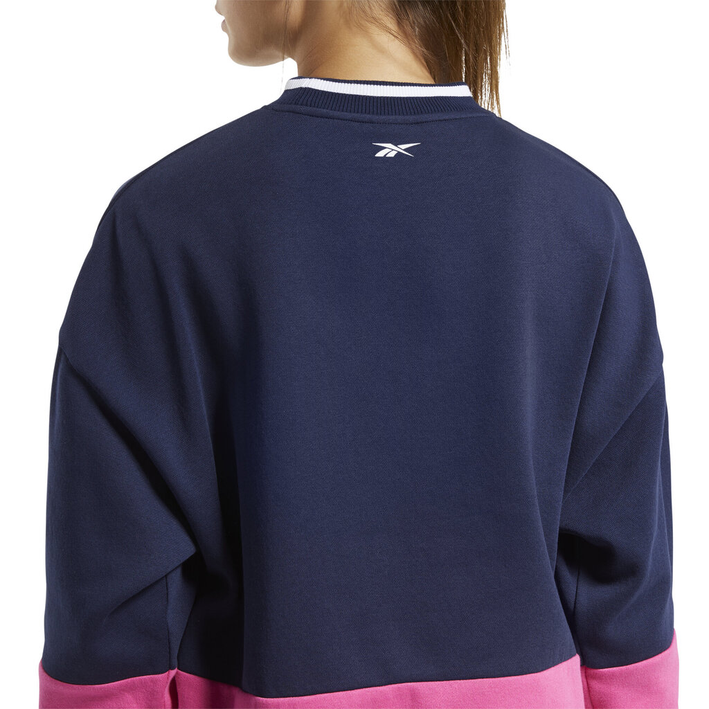 Naiste džemper Reebok Te Linear Logo Crew, sinine/roosa hind ja info | Naiste pusad | kaup24.ee