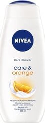 Dušigeel Nivea Care & Orange, 500 ml цена и информация | Масла, гели для душа | kaup24.ee