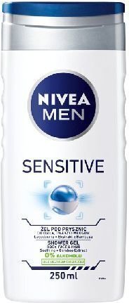 Dušigeel meestele Nivea Sensitive, 250 ml hind ja info | Dušigeelid, õlid | kaup24.ee