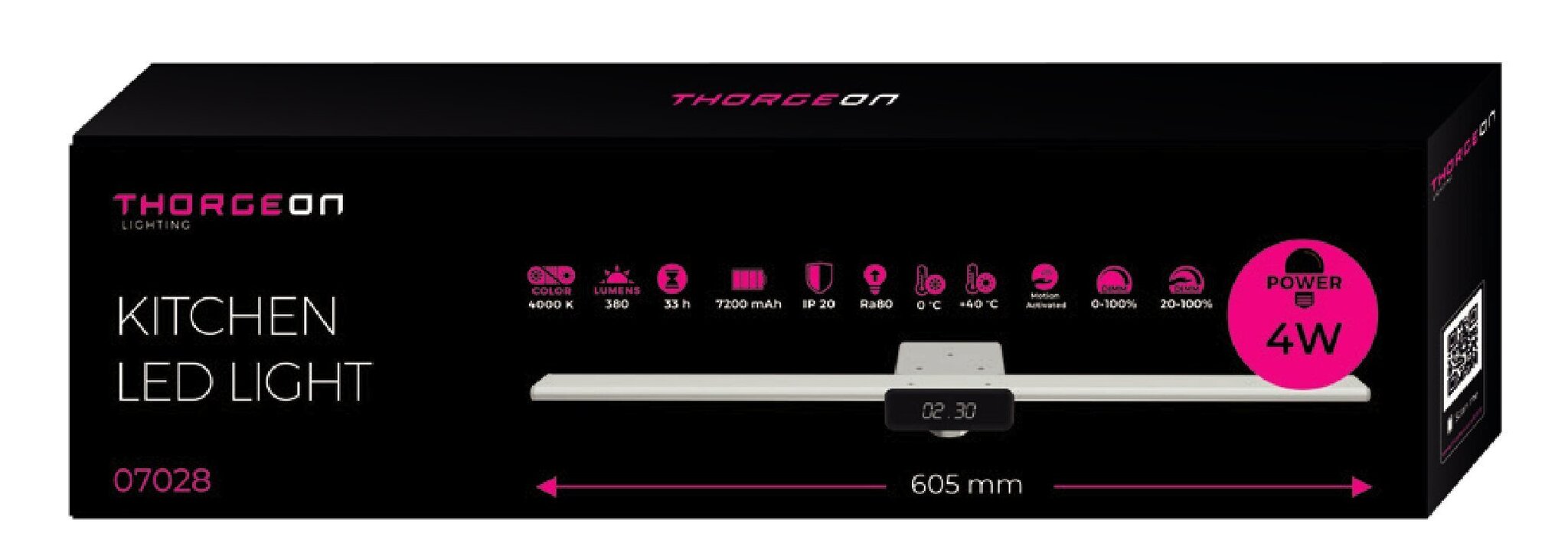 Profiilvalgusti liikumisanduriga Thorgeon Led hind ja info | Süvistatavad ja LED valgustid | kaup24.ee