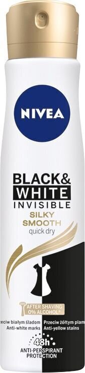 Spreideodorant naistele Nivea Invisible Silky Smooth, 250ml hind ja info | Deodorandid | kaup24.ee