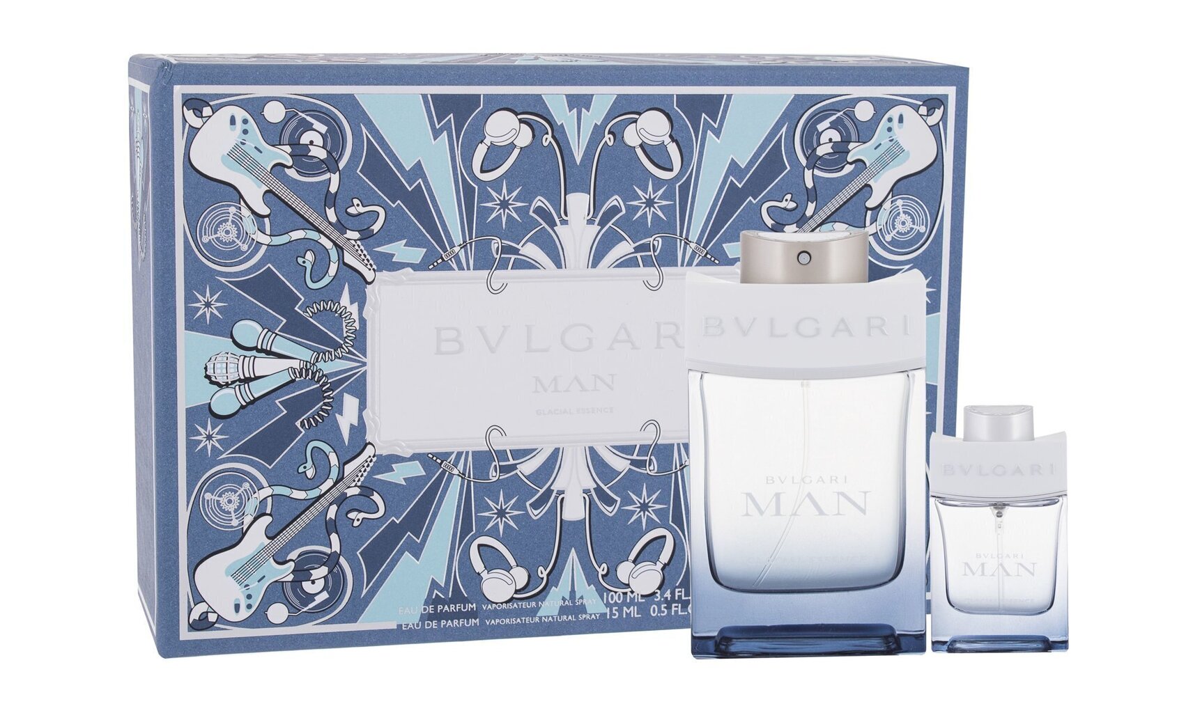 Komplekt meestele Bvlgari Glacial Essence: EDP meestele 100 ml + EDP meestele 15 ml hind ja info | Meeste parfüümid | kaup24.ee