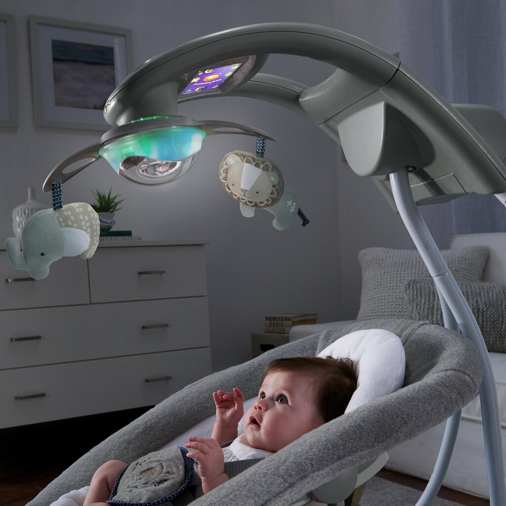 Lamamistool-kiik Ingenuity Dream Comfort InLighten Pemberton, 12321 цена и информация | Beebi lamamistoolid | kaup24.ee