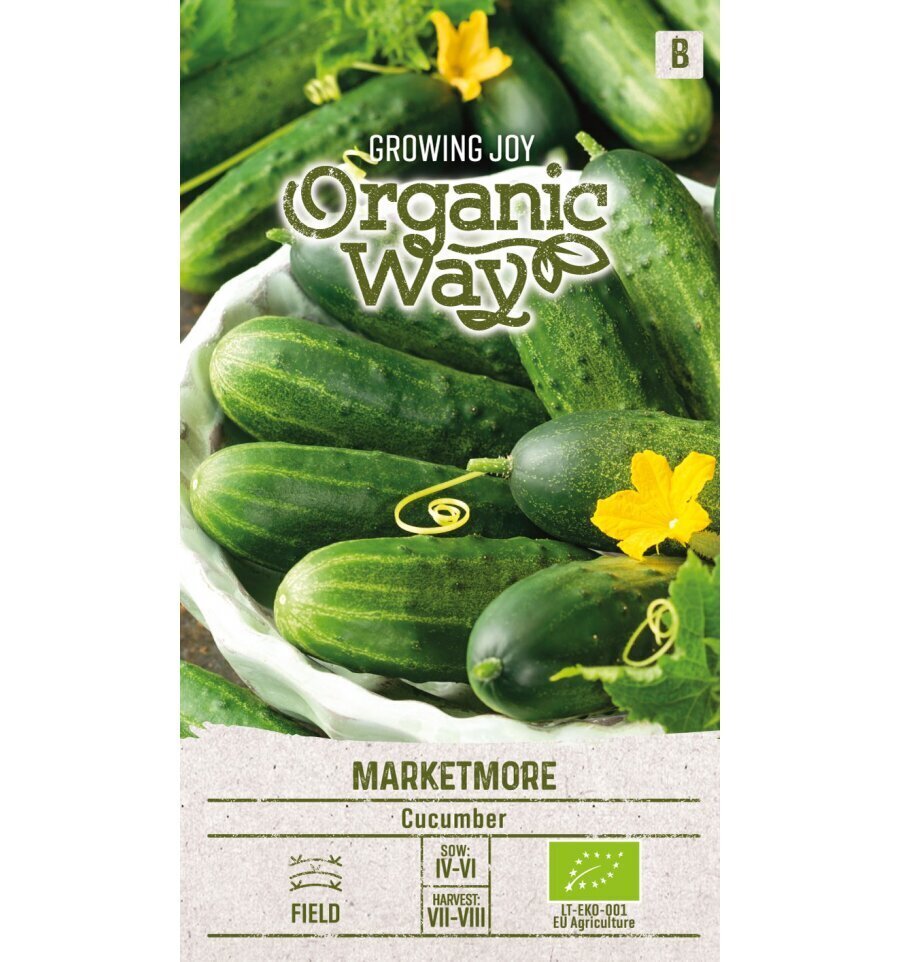 Kurgid mitmeaastased taimed Marketmore Organic Way 1,0 g hind ja info | Köögivilja-, marjaseemned | kaup24.ee