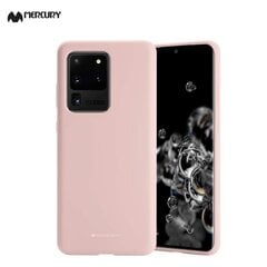 Mercury Soft feeling TPU Супер тонкий чехол-крышка с матовой поверхностью для Samsung Galaxy S20+ (G985) Песочно розовый цена и информация | Чехлы для телефонов | kaup24.ee