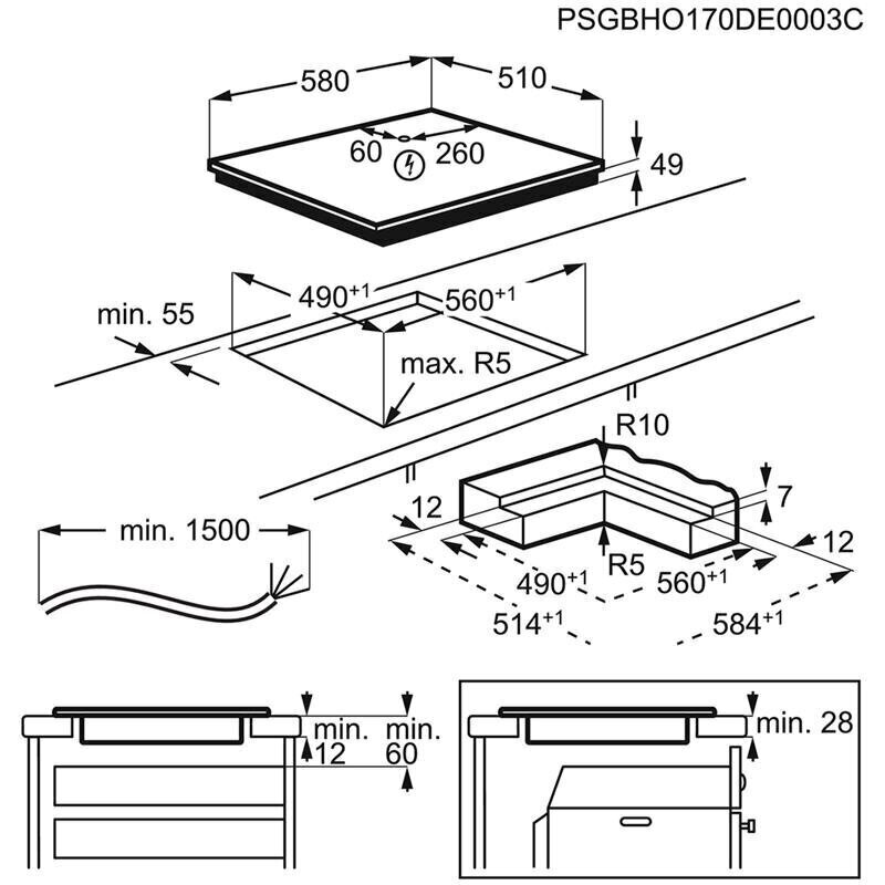 Integreeritav induktsioonpliidiplaat AEG hind ja info | Pliidiplaadid | kaup24.ee