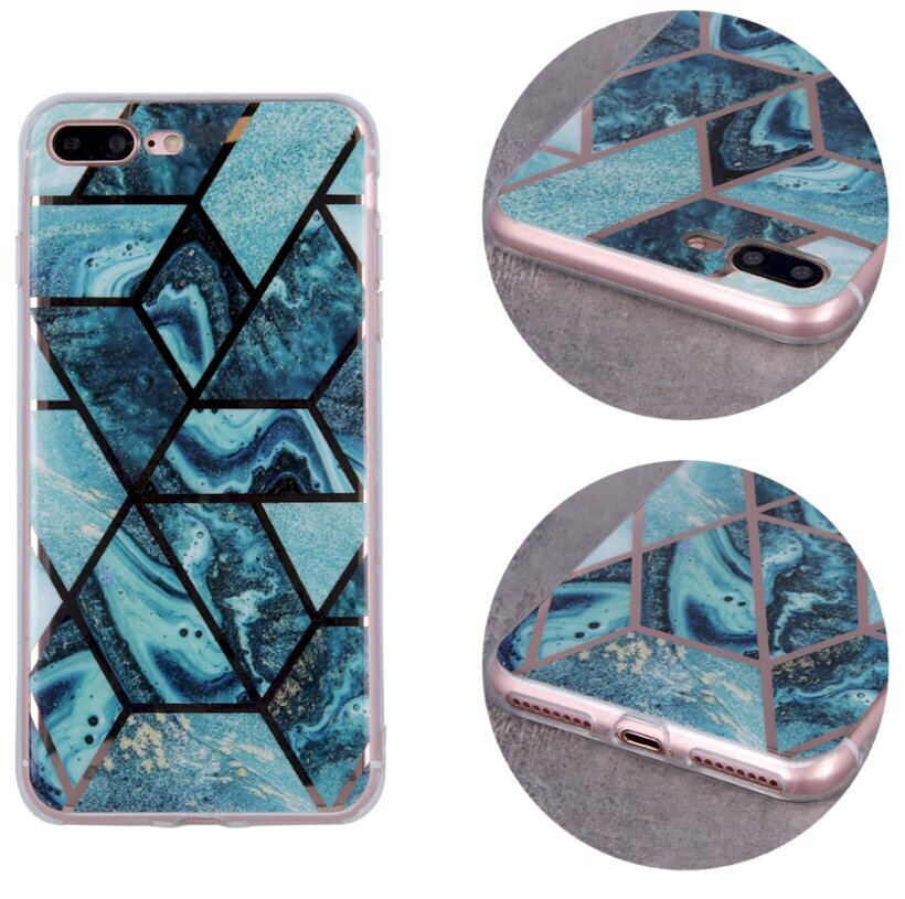 Silikoonist telefoniümbris Fusion Geometric Marble Samsung A217 Galaxy A21S, roheline цена и информация | Telefoni kaaned, ümbrised | kaup24.ee