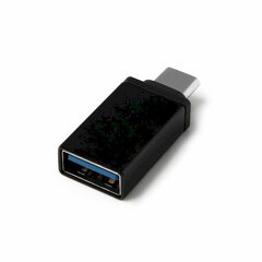 Универсальный OTG Адаптер Fusion Type-C на USB 3.0 подключение, черный цена и информация | Адаптеры и USB-hub | kaup24.ee