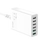 Reisilaadija BlitzWolf BW-S15 6 x USB / 60W / 4.8A / Quick Charge 3.0, valge цена и информация | Mobiiltelefonide laadijad | kaup24.ee