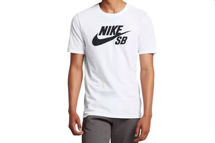 Футболка мужская Nike SB Logo Tee 821946-100, белая цена и информация | Мужская спортивная одежда | kaup24.ee