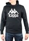 Meeste dressipluus Kappa Taino Hooded 705322-19-4006, must hind ja info | Meeste pusad | kaup24.ee