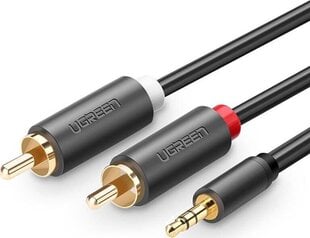 Ugreen Jack 3.5mm - RCA (Cinch) x2, 10m 10514 цена и информация | Кабели и провода | kaup24.ee