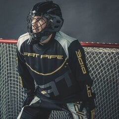 Шлем защитный для флорбола Fat Pipe GK-HELMET PRO SR, черный цена и информация | Флорбол и хоккей на траве | kaup24.ee