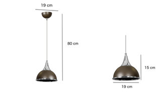 Valgusti Emibig Polo 1, must​ hind ja info | Rippvalgustid | kaup24.ee