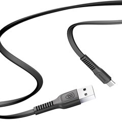 Laadimisjuhe Baseus Tough series microUSB 2A 1M must CAMZY-B01 hind ja info | Mobiiltelefonide kaablid | kaup24.ee