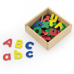 Деревянные магнитные буквы, 52 шт., Viga цена и информация | Развивающие игрушки | kaup24.ee