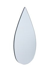 Tilgakujuline peegel minimalistliku tagaosa disainiga, mustast puitkiudplaadist цена и информация | Зеркала | kaup24.ee