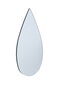 Tilgakujuline peegel minimalistliku tagaosa disainiga, mustast puitkiudplaadist цена и информация | Peeglid | kaup24.ee