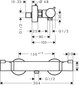 Termostaadiga dušisegisti Hansgrohe Ecostat Comfort, Matt Black, 13116670 цена и информация | Vannitoa segistid | kaup24.ee