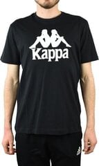 Мужская футболка Kappa Caspar 303910-19-4006, черная цена и информация | Мужская спортивная одежда | kaup24.ee