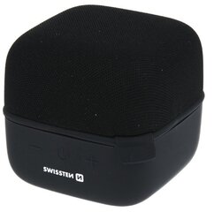 Аудиоколонка Swissten CUBE Portable Bluetooth/10W/Micro SD, черная цена и информация | Аудиоколонки | kaup24.ee