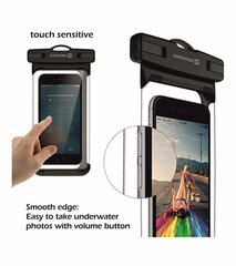 Swissten Waterproof Case for Phones IPX8 Black hind ja info | Telefoni kaaned, ümbrised | kaup24.ee