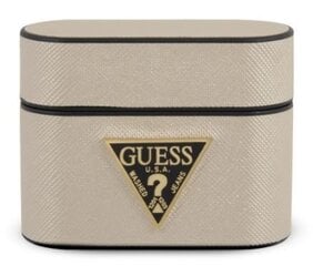 Guess GUACAPVSATMLLG Saffiano Headset Holder Bag For Airpods Pro Begie hind ja info | Kõrvaklapid | kaup24.ee
