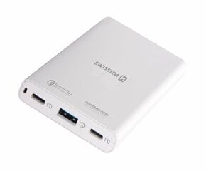 Swissten Travel Charger Notebooks and MacBook / 60W / PD3.0 / QC3.0 / PPS / White цена и информация | Зарядные устройства Power bank | kaup24.ee