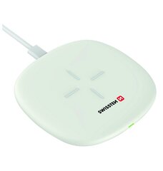 Swissten 10W Wireless charger with USB-C 1.5m cable White hind ja info | Mobiiltelefonide laadijad | kaup24.ee