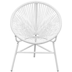 Садовое кресло, белого цвета цена и информация | Садовые стулья, кресла, пуфы | kaup24.ee