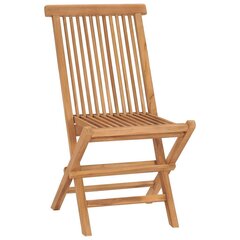 Складные стулья VidaXL, коричневые цена и информация | Садовые стулья, кресла, пуфы | kaup24.ee