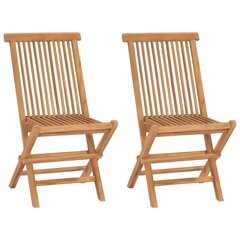Kokkupandavad toolid VidaXL, pruunid цена и информация | Садовые стулья, кресла, пуфы | kaup24.ee