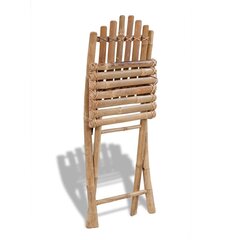 Уличные стулья VidaXL, коричневые цена и информация | Садовые стулья, кресла, пуфы | kaup24.ee