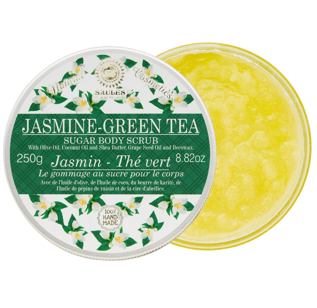 Suhkrukoorija Jasmine-green tea Saules Fabrika 250 g цена и информация | Kehakoorijad | kaup24.ee