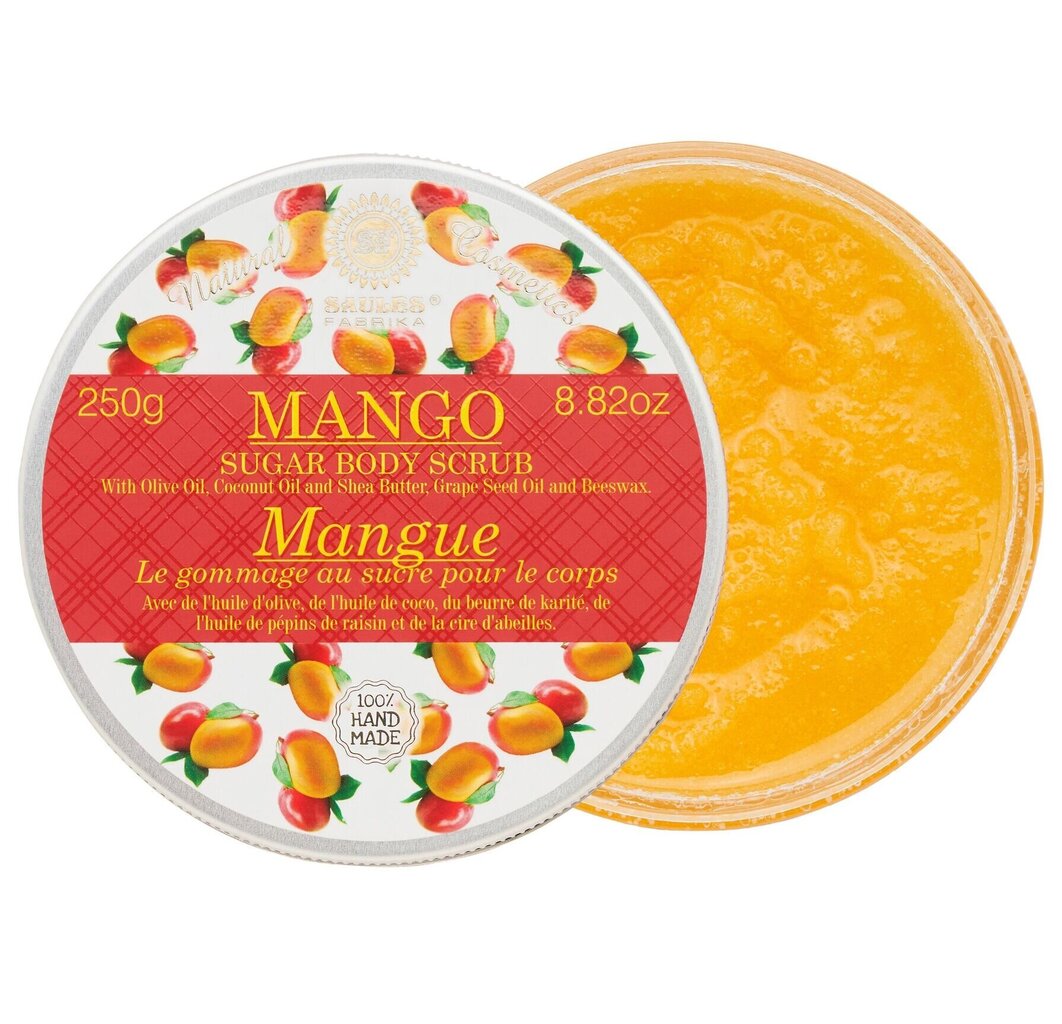 Suhkrukoorija Mango Saules Fabrika 250 g hind ja info | Kehakoorijad | kaup24.ee