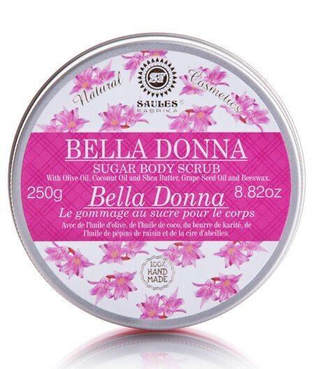 Suhkrukoorija Bella Donna Saules Fabrika 250 g hind ja info | Kehakoorijad | kaup24.ee