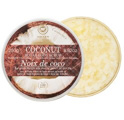 Нежный сахарный скраб для тела COCONUT Saules Fabrika, 250 г цена и информация | Скрабы для тела | kaup24.ee