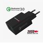 Swissten Premium Travel Charger 2x USB QC3.0 23W Black hind ja info | Mobiiltelefonide laadijad | kaup24.ee