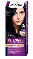 Kreemjas juuksevärv Schwarzkopf Palette Intensive Color Creme, C1 Blue Black hind ja info | Juuksevärvid | kaup24.ee