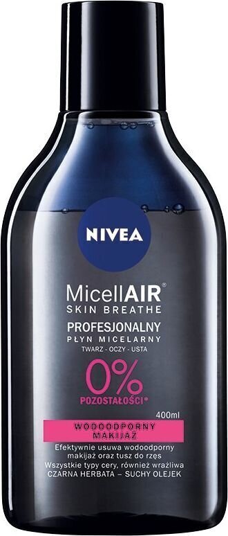 Kahefaasiline meigieemaldaja Nivea Micell Air Skin Breathe 400 ml цена и информация | Näopuhastusvahendid | kaup24.ee