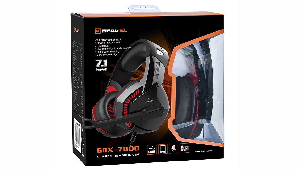 Real-EL GDX-7800 hind ja info | Kõrvaklapid | kaup24.ee