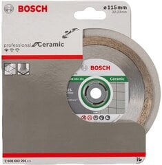 Алмазный отрезной диск Bosch, 115 x 22,23 мм Professional Eco цена и информация | Шлифовальные машины | kaup24.ee