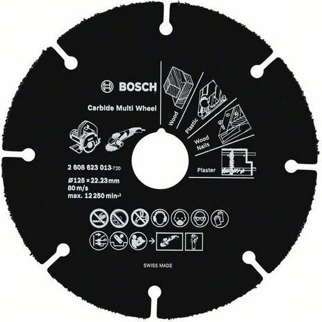Lõikeketas puidule ja metallile Bosch Ø125 mm hind ja info | Lihvmasinad ja ketaslõikurid | kaup24.ee