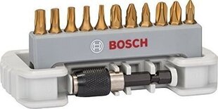 Набор бит Bosch MAX GRIP, 12 шт., PH, PZ, Torx цена и информация | Механические инструменты | kaup24.ee