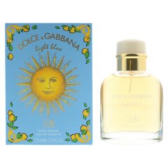 Tualettvesi Dolce & Gabbana Light Blue Sun Pour Homme EDT meestele 75 ml цена и информация | Мужские духи | kaup24.ee