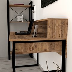 Письменный стол Kemo, коричневый/черный цена и информация | Компьютерные, письменные столы | kaup24.ee